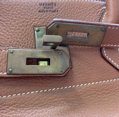 Hermès HAC 45 Togo Etrusque with Gold Hardware