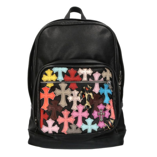 Chrome Hearts CH Cross Decorative Cross Patch Multi-Leather Backpack