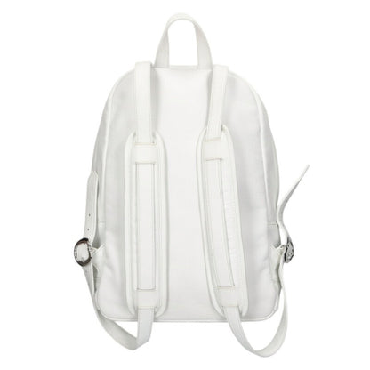 Chrome Hearts Cemetery Cross-Patch Leather Backpack white –