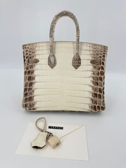 Hermes Birkin 25 Himalaya palladium hardware