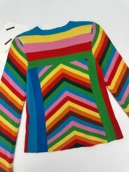 Valentino Rainbow Cashmere Sweater