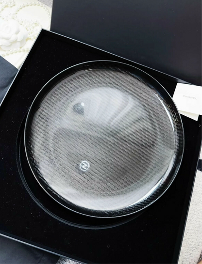 Chanel black frisbee