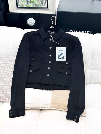 Chanel 25A black jacket