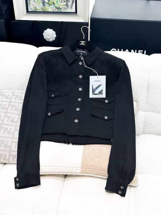 Chanel 25A black jacket