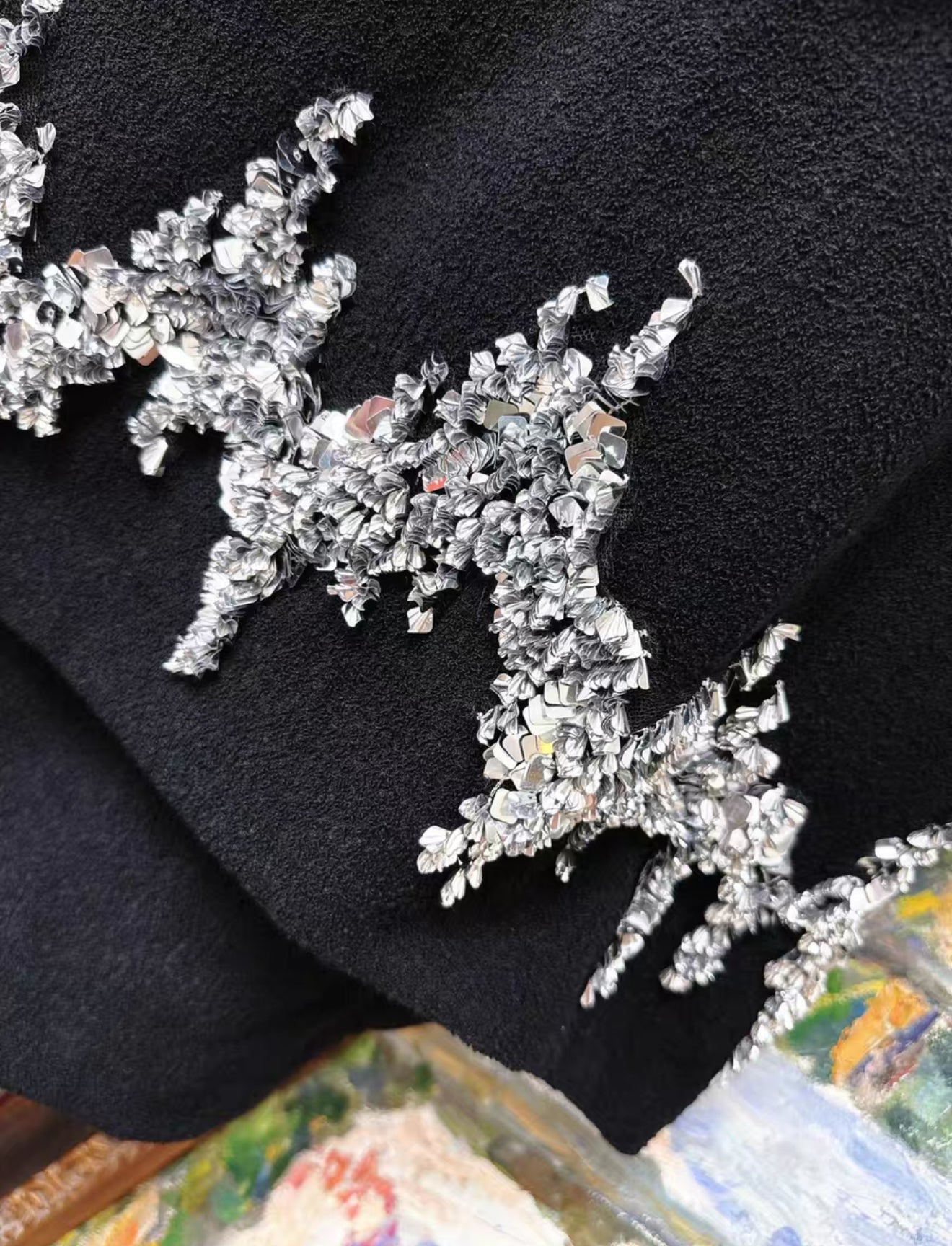 Chanel 22A black & silver skirt