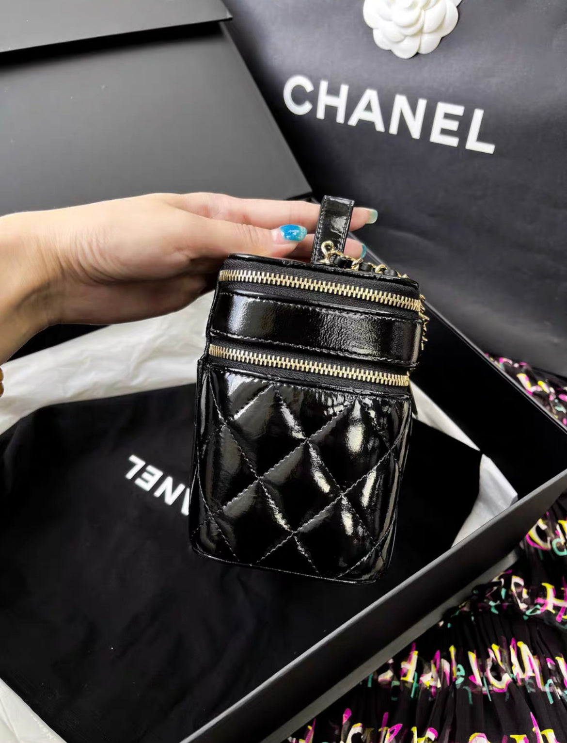 Chanel 22B double decker vanity case