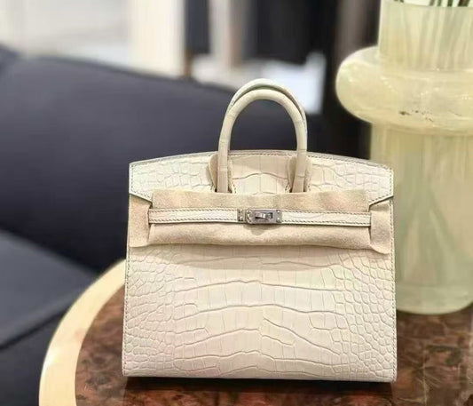 Hermes Birkin 20 Betton Matte alligator palladium hardware