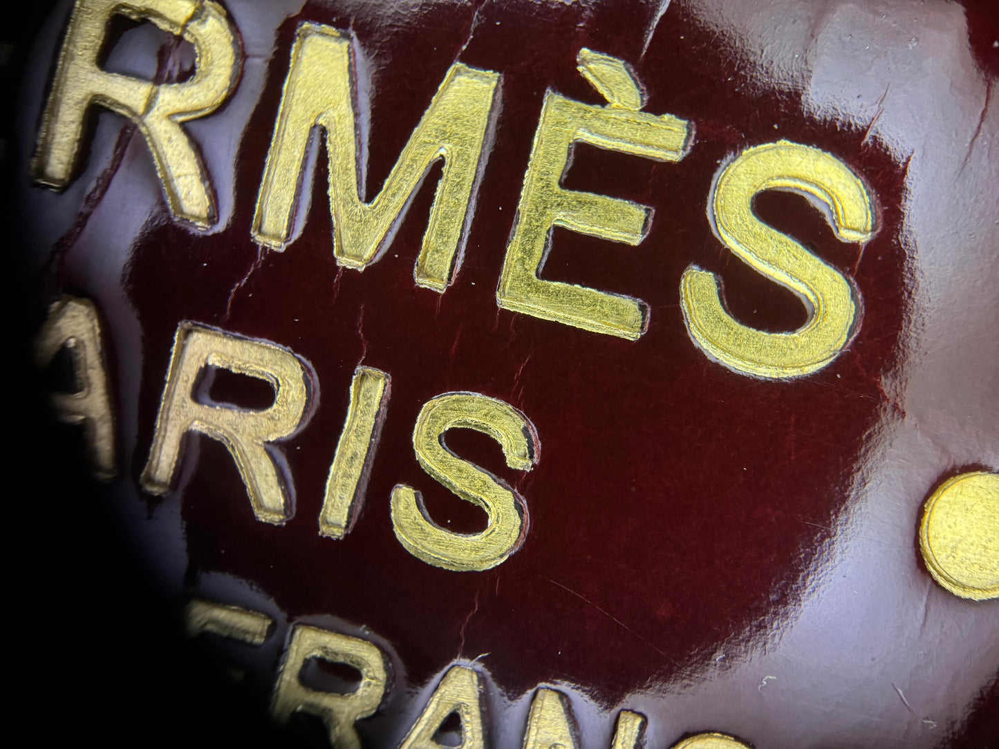 Hermes Birkin 25 Red Bordeaux shiny crocodile leather gold hardware