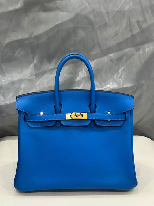 Hermes Birkin 25 Zanzibar Swift Gold hardware stamp D