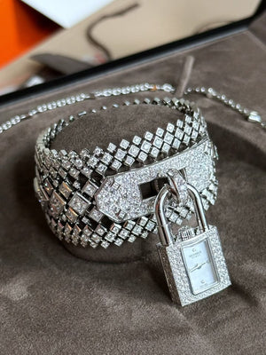 Hermes Kelly Joailliere White Gold Full Diamond