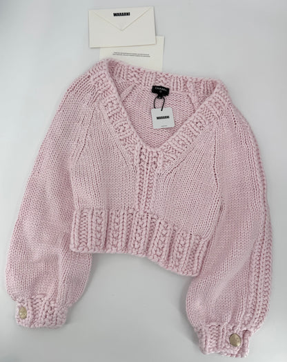 Chanel 22S Pink Chunky Knit Top
