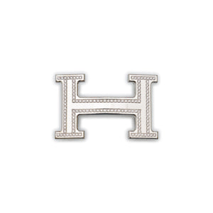 Hermès 18K White Gold & Diamonds Belt Buckle