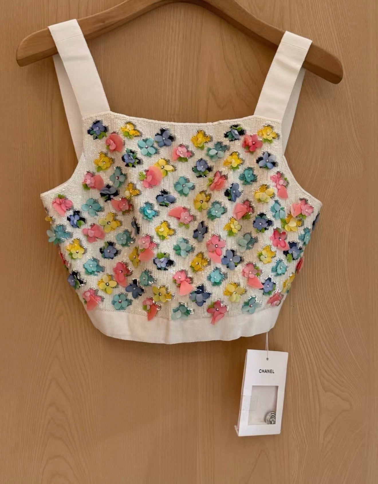 Chanel 23C White & multicolor top