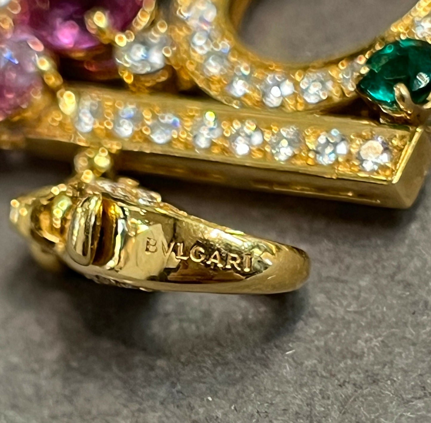Bvlgari Multicolor Sapphire and Emerald Bracelet