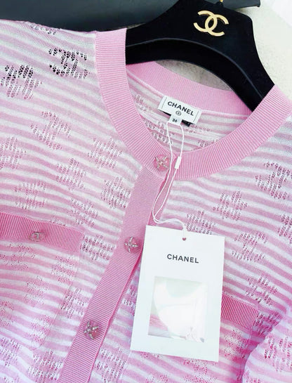 Chanel 24C Pink Cardigan size 36