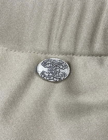 Chanel 18C Golden Beige Silk Jersey Top