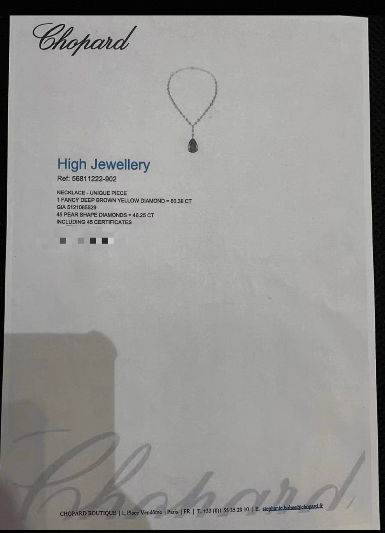 Chopard High Jewellery One-of-a-Kind Diamond Necklace