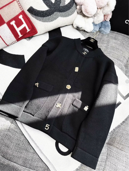 Chanel 22b black cardigan