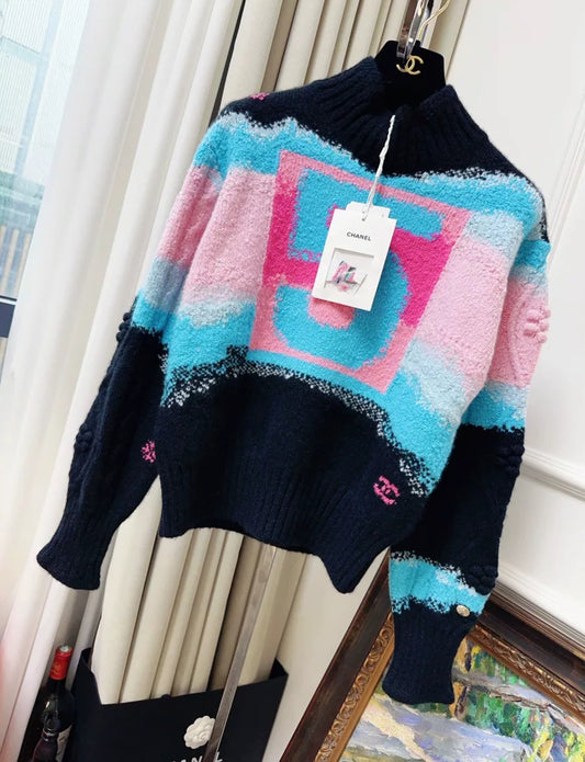 Chanel 22N Coco Neige Cashmere top