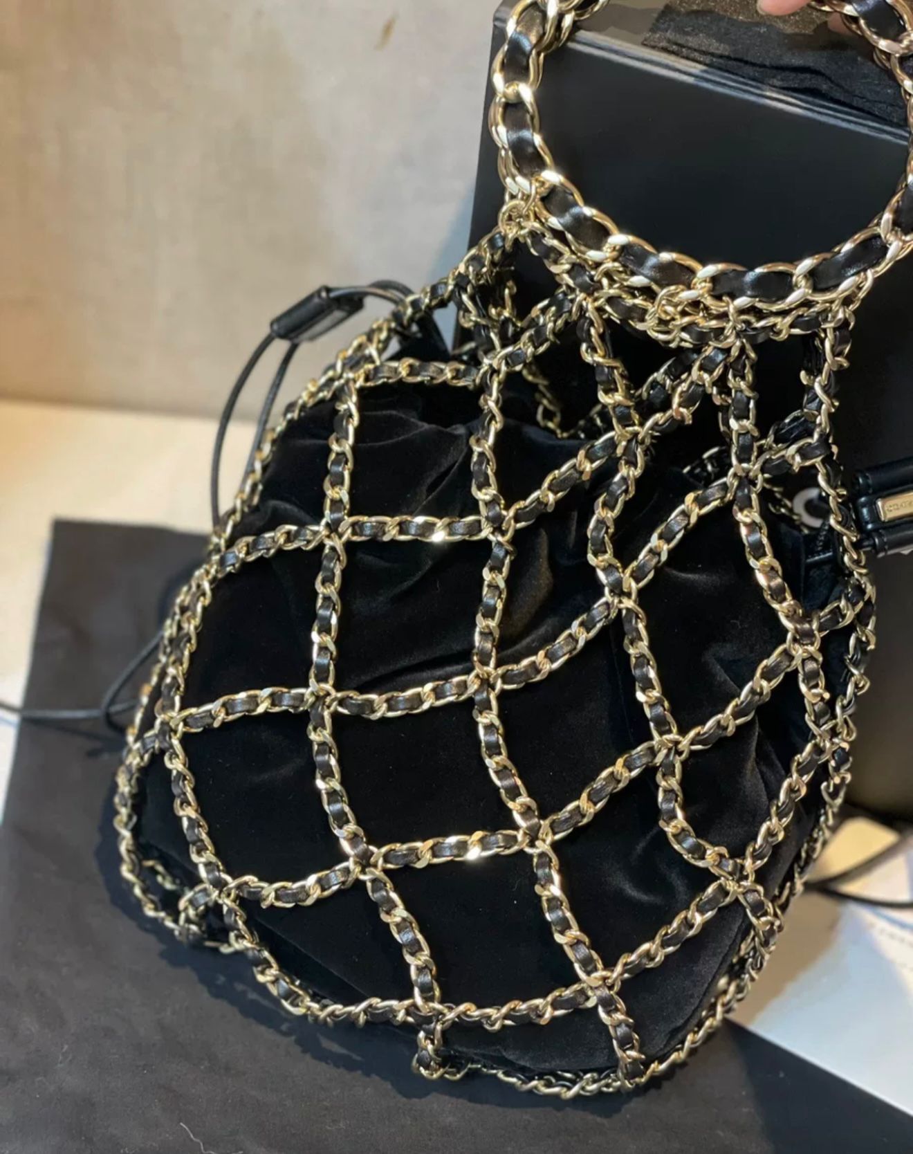 Rare Chanel 21A Net chain bag