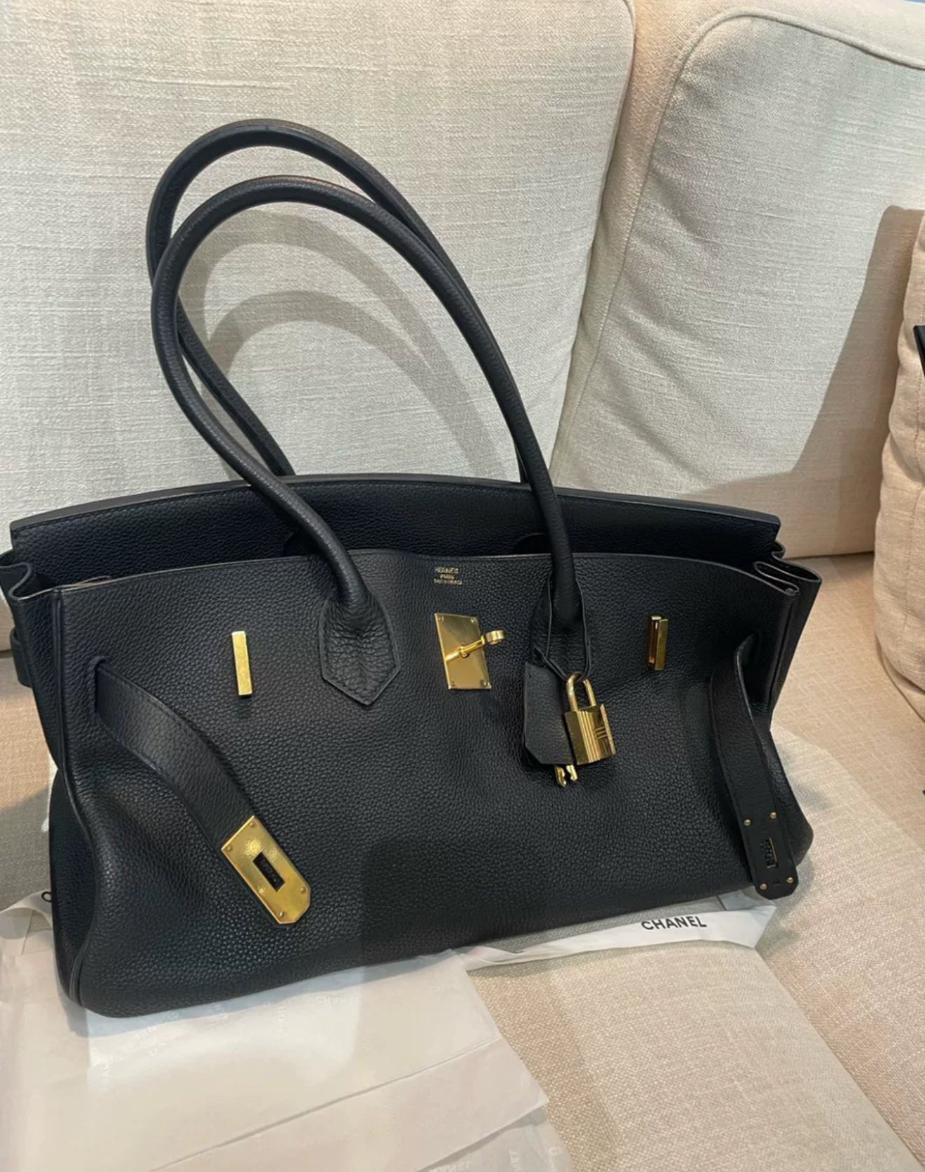 Hermès Shoulder Birkin Black Togo Leather Gold hardware