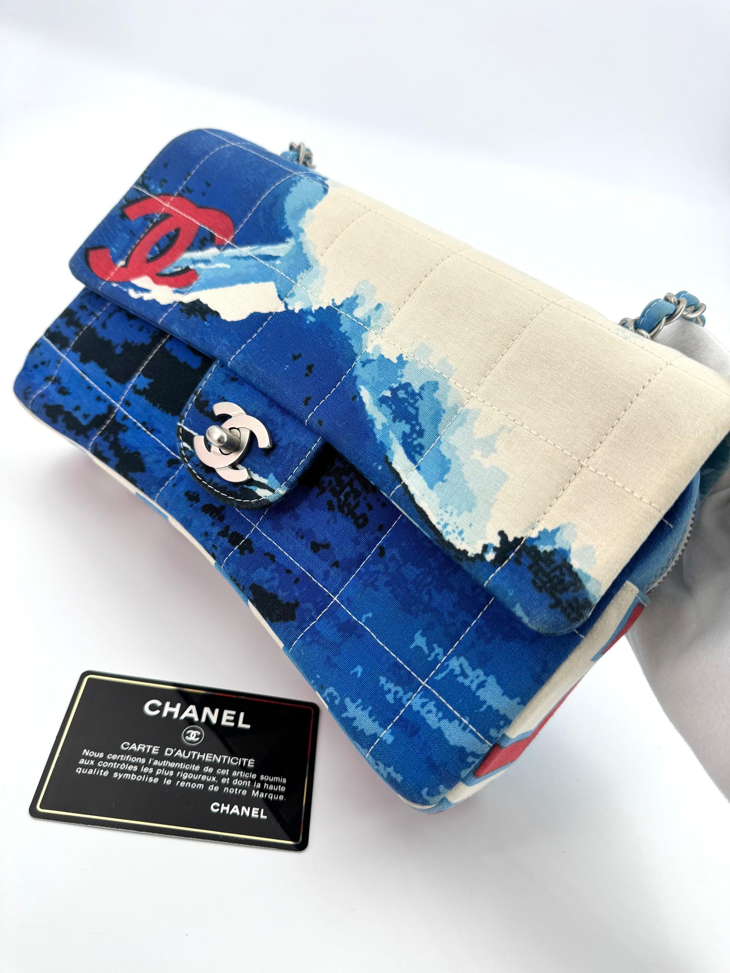 Chanel 2002 Surf Line Choco Bar Flap Bag