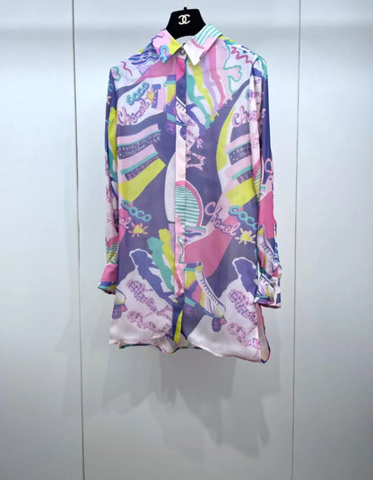 Chanel 24C Multicolor silk shirt