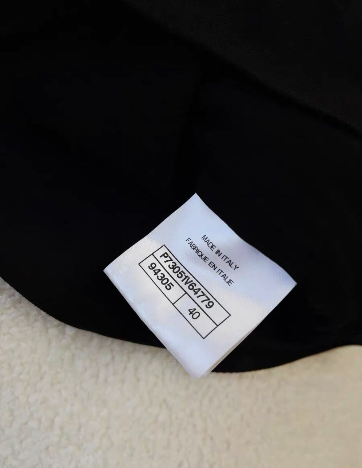 Chanel 22A Black Cotton Top Vest size 40