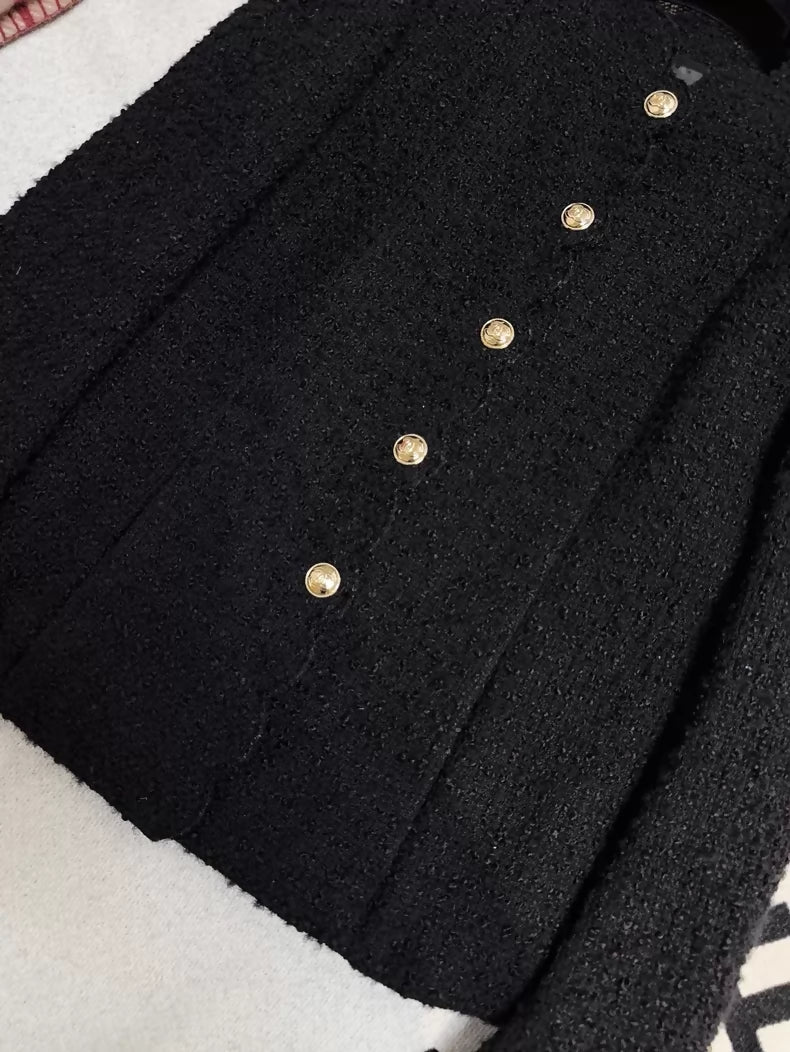Chanel 20k black tweed jacket
