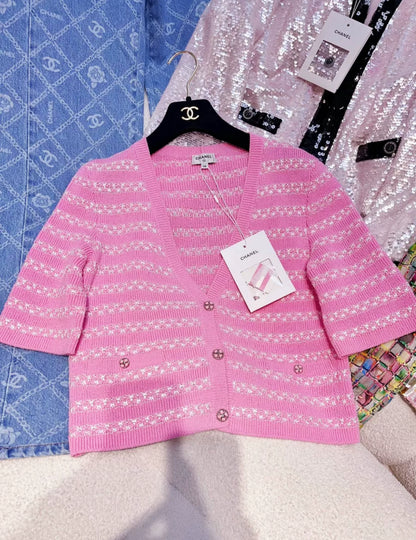 Chanel 24P Pink Cardigan