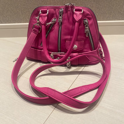 chrome Hearts JJ-Dean pink leather Bag