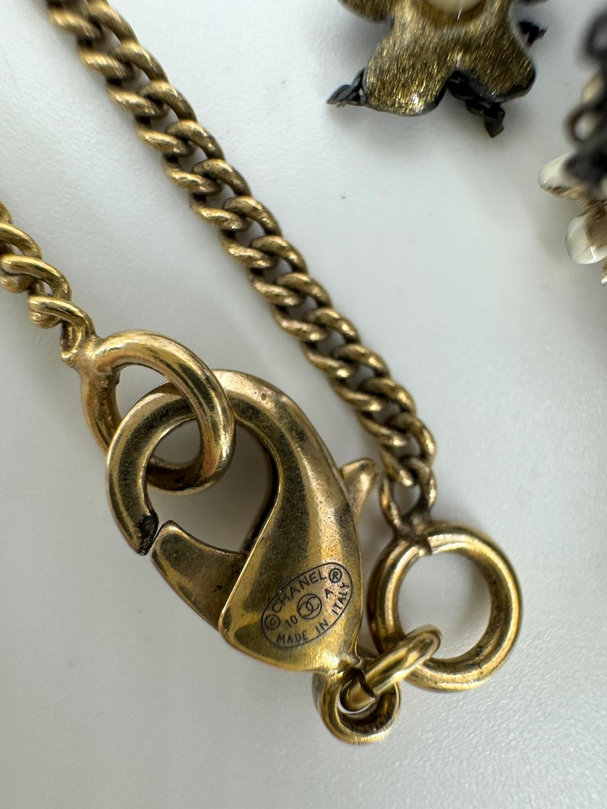 Chanel 10A Double C Acrylic Porcelain shanghai Doll Necklace