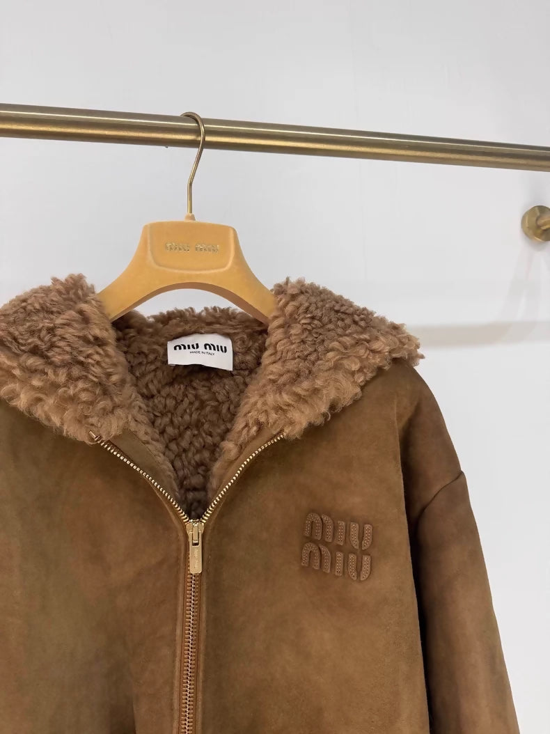 Miu miu new shearling coat
