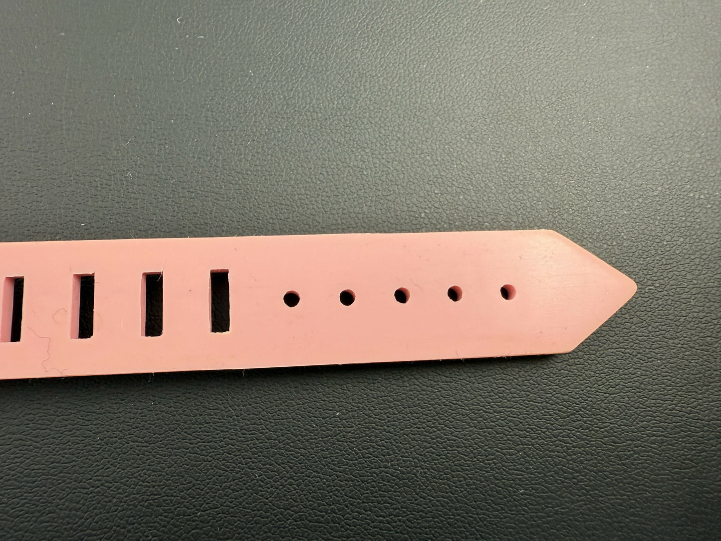 Chanel Vintage 99P Rubber Pink with Peach Wording Bracelet