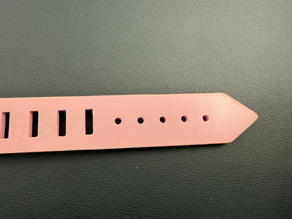 Chanel Vintage 99P Rubber Pink with Peach Wording Bracelet