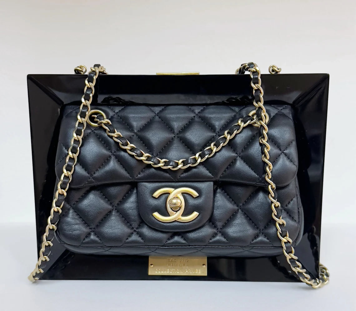 Chanel Black Privée Collection Runway Frame Bag