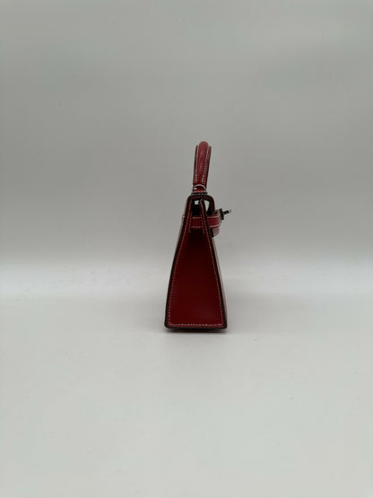 Hermès Kelly 20 Rouge Piment Box PHW K