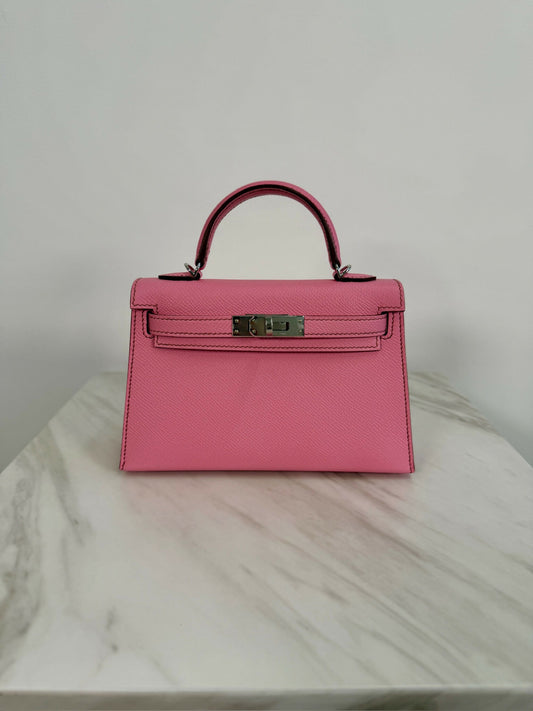 Hermès Kelly 20 Bubblegum Epsom PHW U 2023