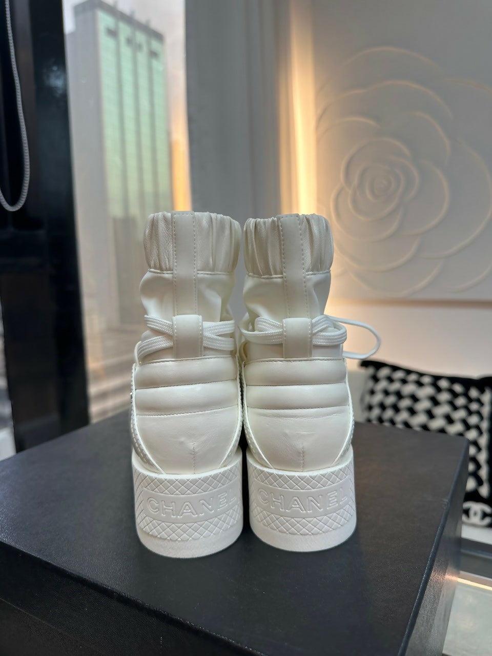 Chanel Shoes 38 Tweed and Leather Cream White Boots – Wararni.com