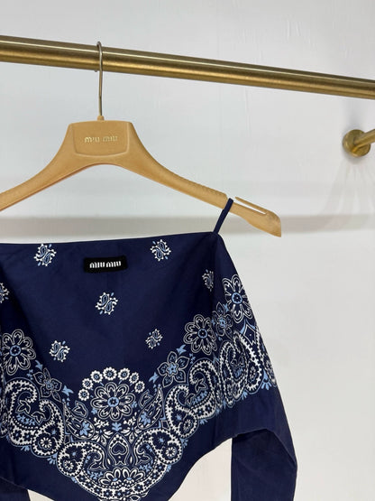 MiuMiu 25 spring and summer off-shoulder top