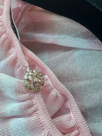 Chanel 24s pink and white dress