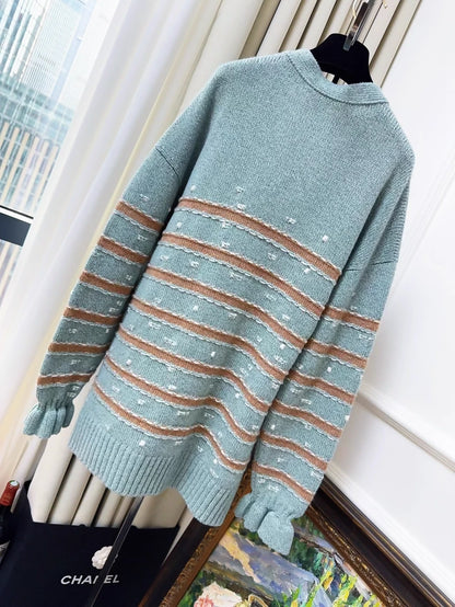 Chanel 24C cashmere  green cardigan