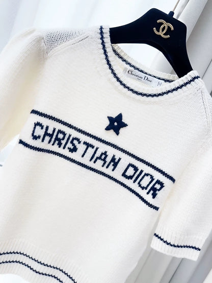 Dior Lucky Star Off-White Knit top – Wararni.com