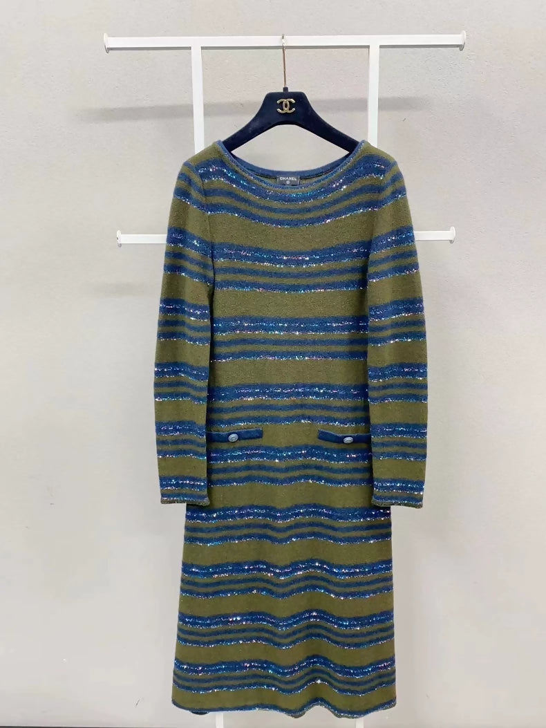 Chanel 20S wool dress