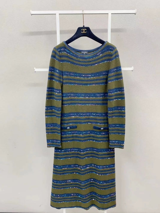 Chanel 20S wool dress