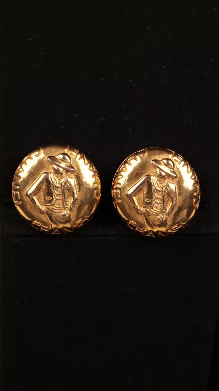 Chanel Coco Chanel Round Clip-on Earrings