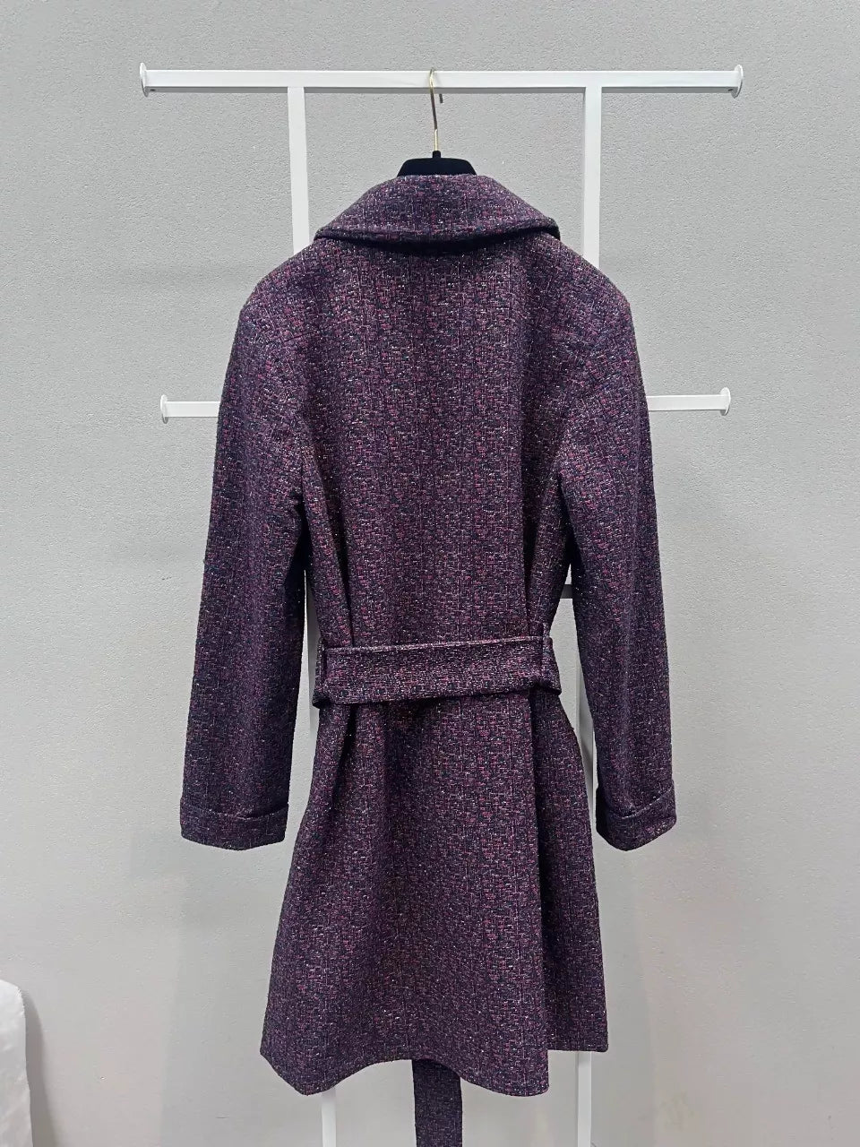 Chanel purple tweed jacket