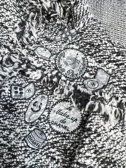 Chanel 04A black and white tweed jacket