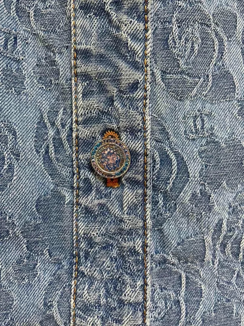 Chanel 23 Camellia Denim Vest