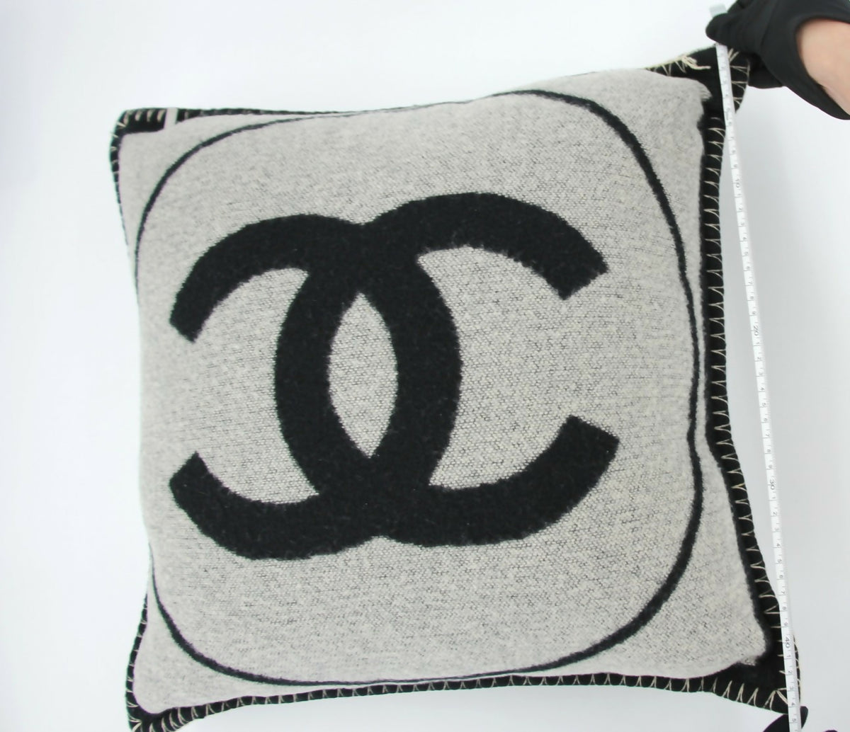 Chanel Wool and Cashmere CC Pillow Cushion